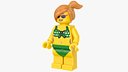 Lego Minifig Female Beach
