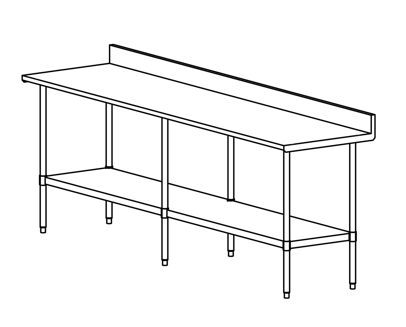 steel table 3d model