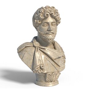 3D Marcus Aurelius bust