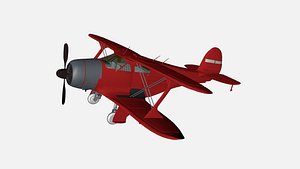 3d beech 17 staggerwing model