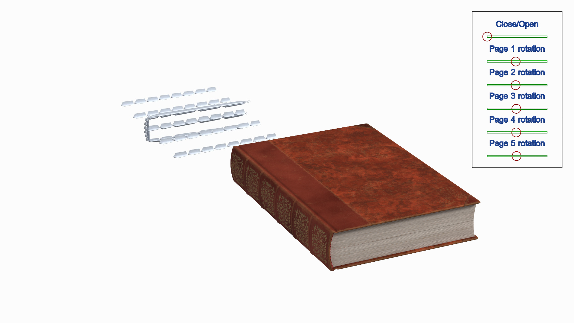 Hardcover Book Red English Text Rigged Model - TurboSquid 2246199