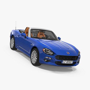 3d model fiat 124 spider 2017