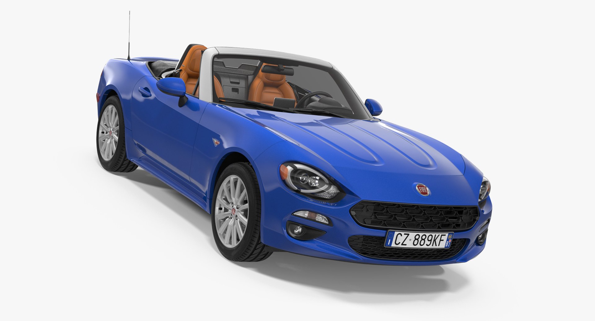 Fiat 124 Spider 2017 3D model preview