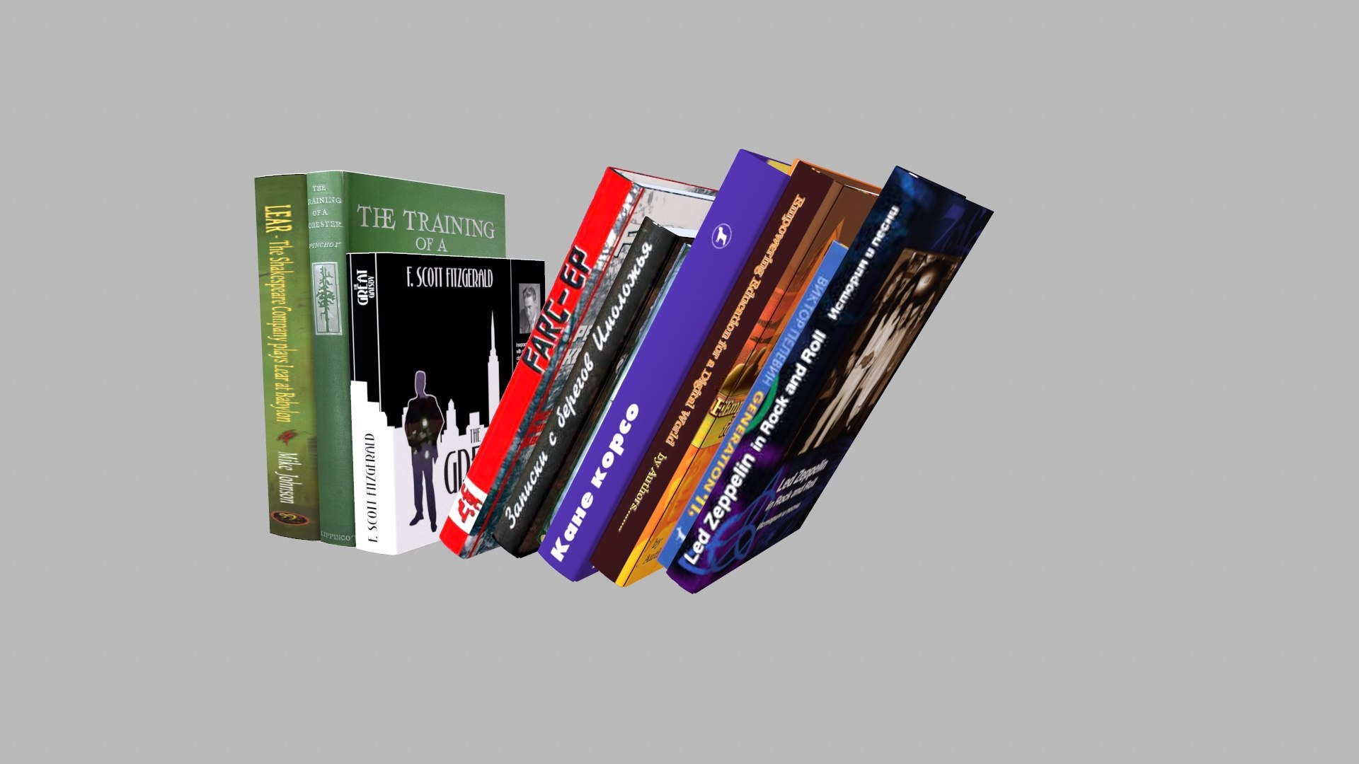 3D Vintage Books Model - TurboSquid 2339085