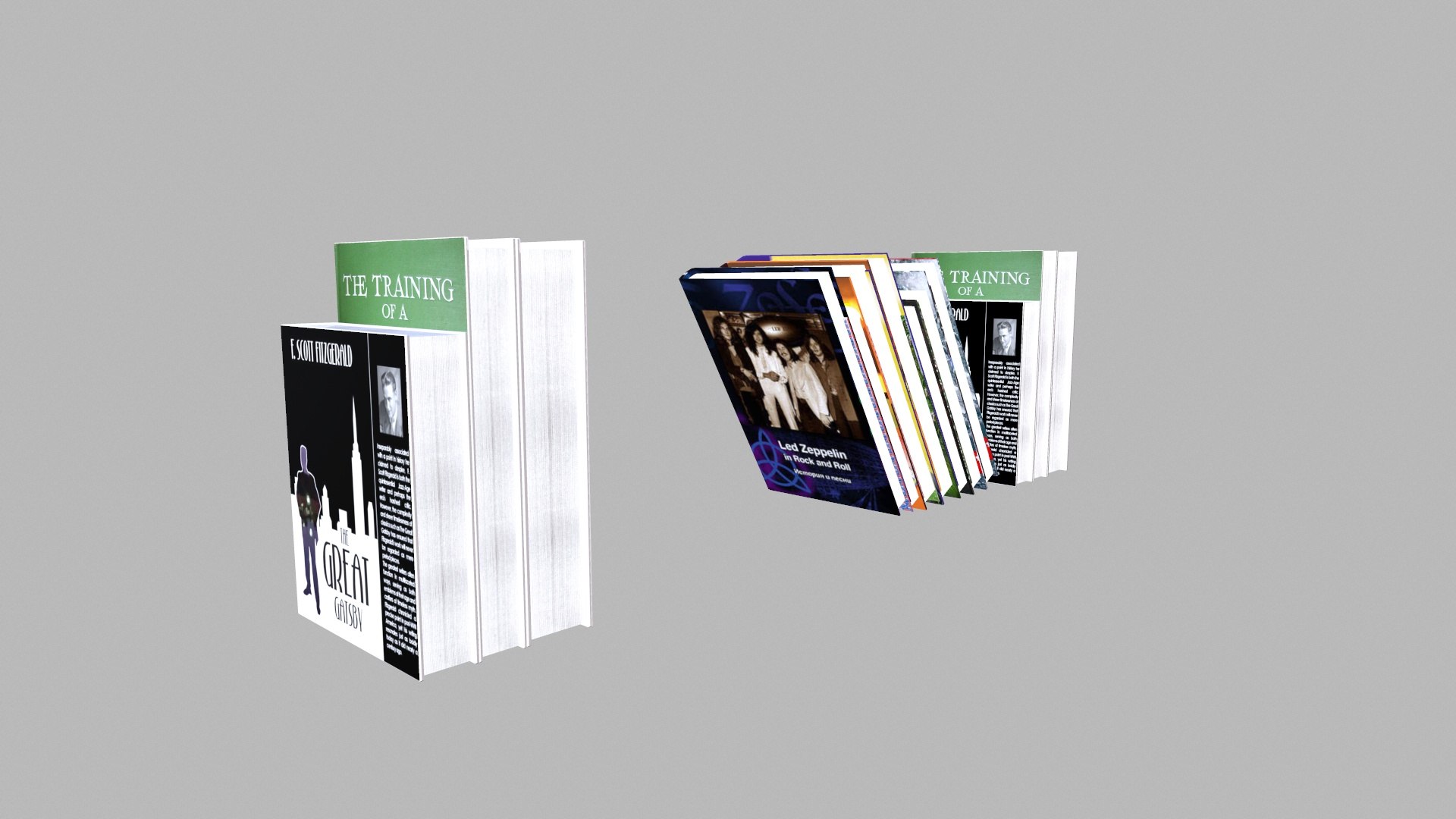 3D Vintage Books Model - TurboSquid 2339085