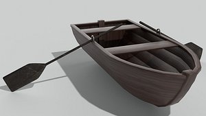 3D Wood Boat
