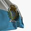 Realistyczna animowana flaga - Rigged mikrotekstura - Umieść własną teksturę - Def San Marino