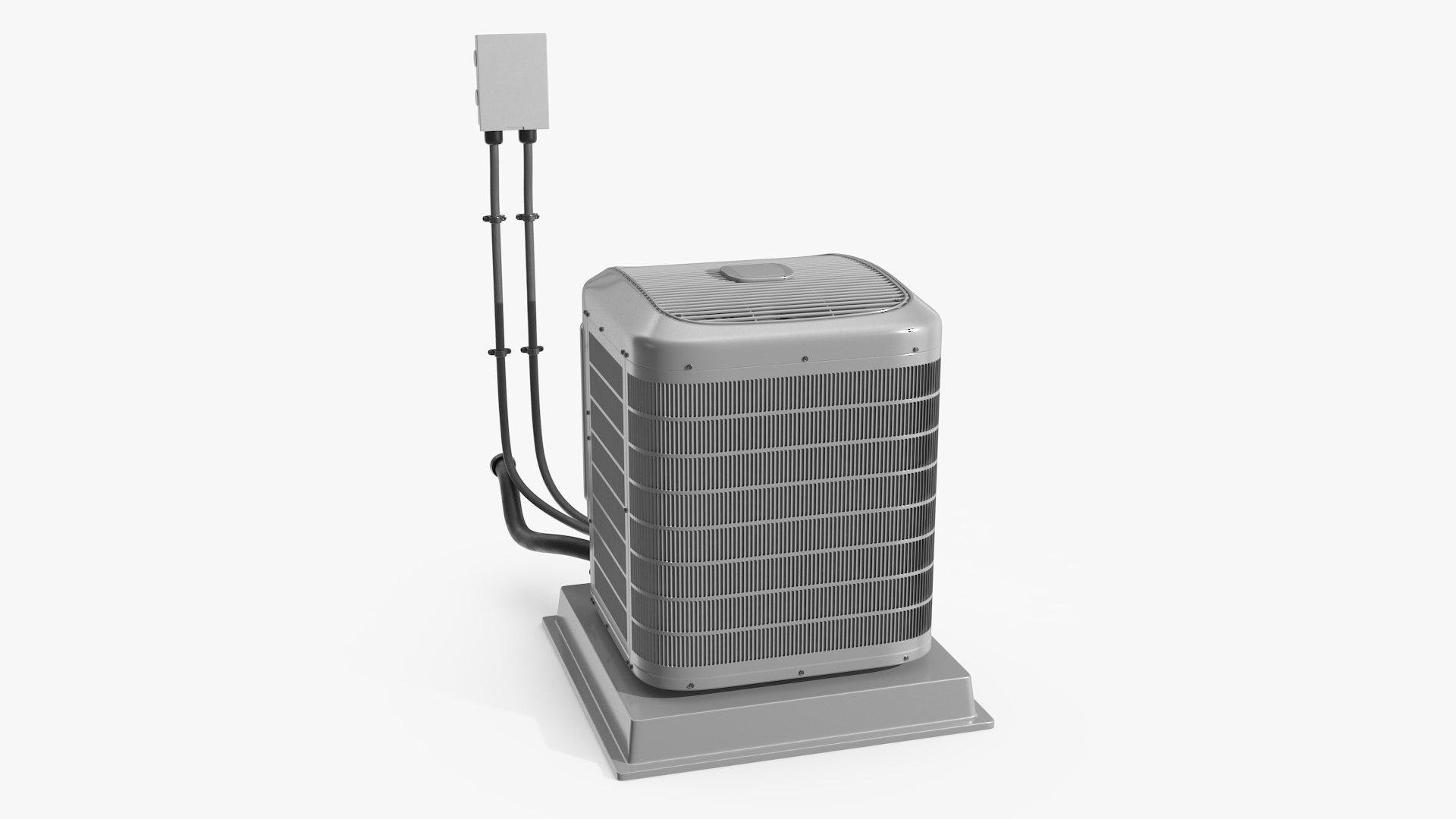 Central Air Conditioner Two-stage 3D model preview