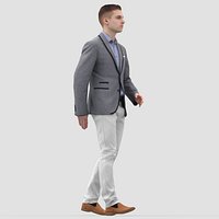 Justin Business Walking  - 3D Human Model