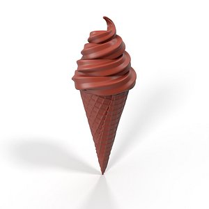 3D Ice Cream Cone for 3D Print