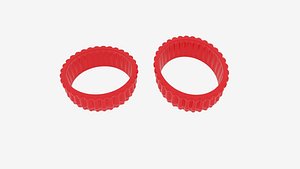flower edge cookie cutter 3D