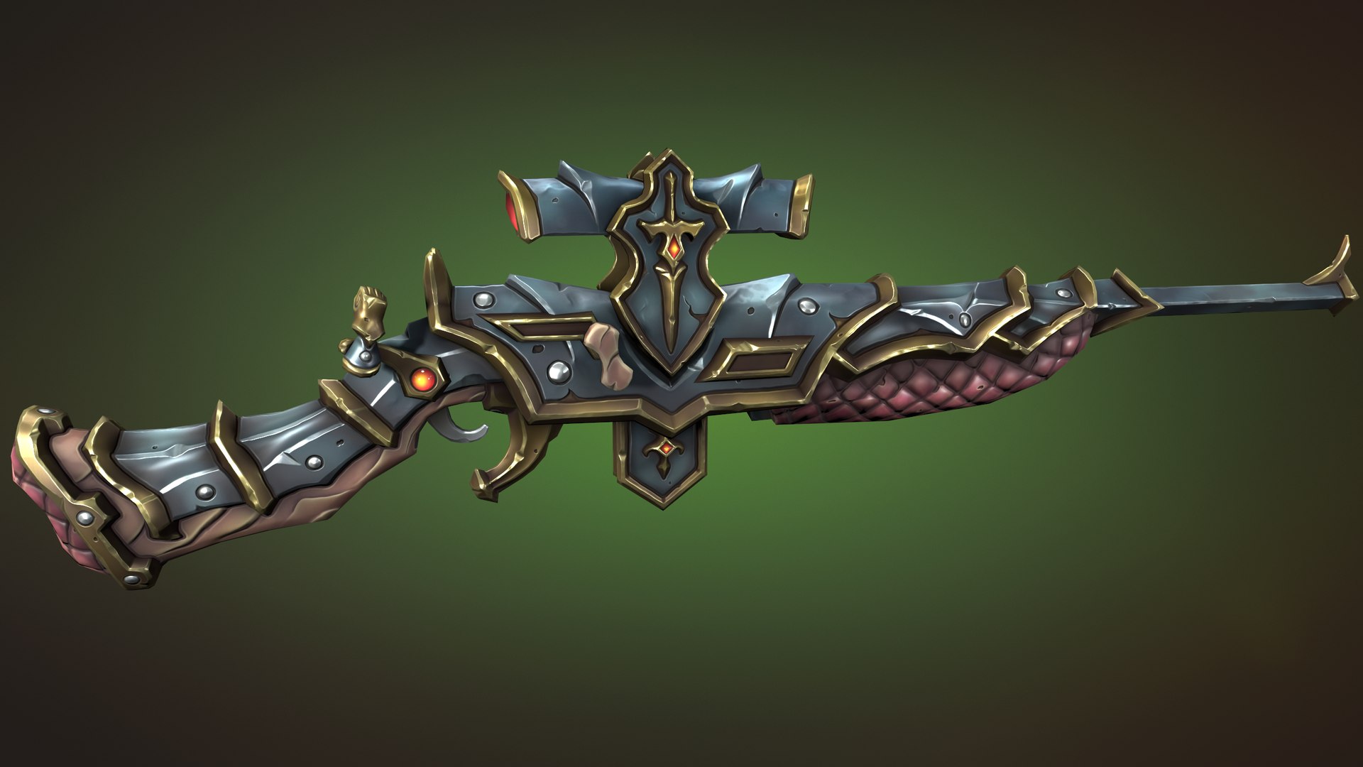 3D Knight rifle - TurboSquid 2147690