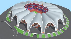 3D rungrado 1st stadium seats model