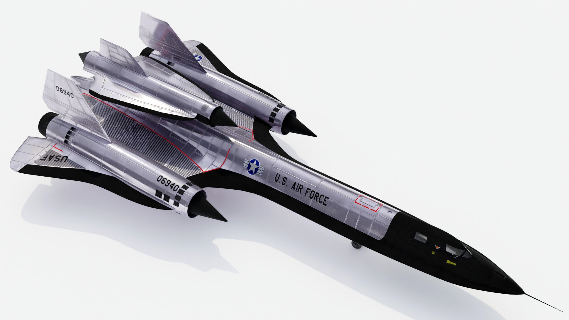 3d Model 8 Aircraft Skunk Works