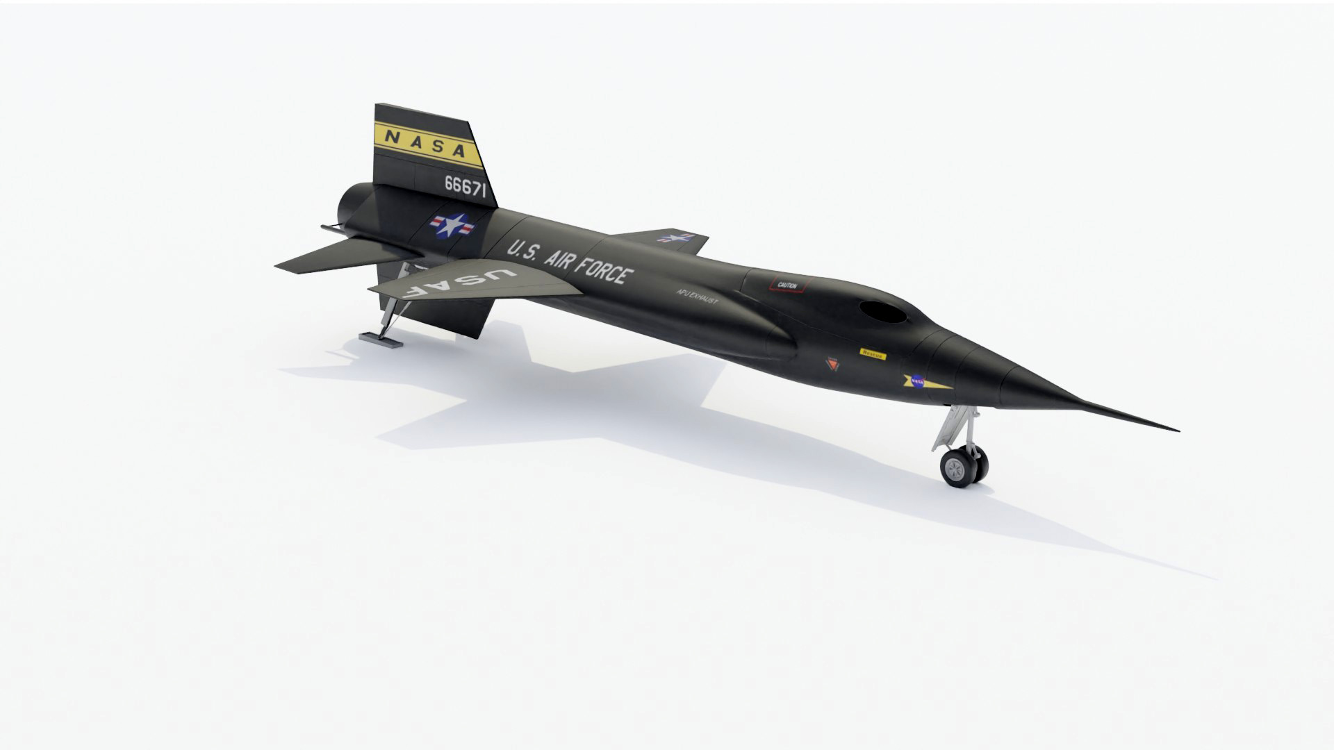 3d Model 8 Aircraft Skunk Works