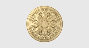 renaissance style rosette 3D model