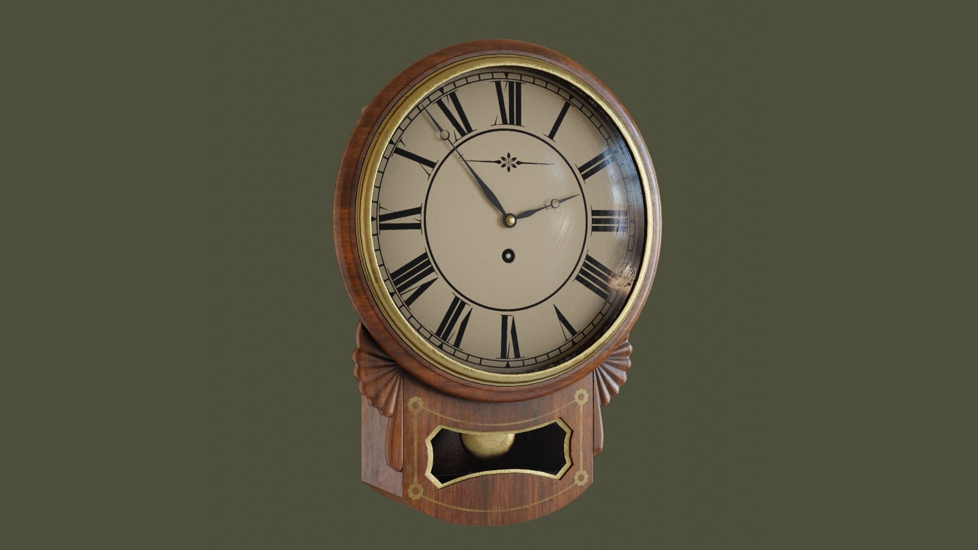 Wall Clock 3D model - TurboSquid 2140714