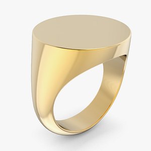 Plain Signet Ring 10 US in Gold model