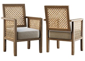 Karen wooden chair MD1 by Bpoint 3D model