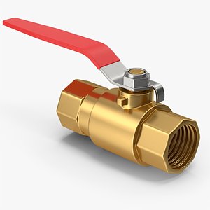 3D model Gold Valve