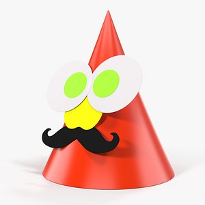 funny party hat model