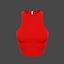 Camiseta sin mangas roja