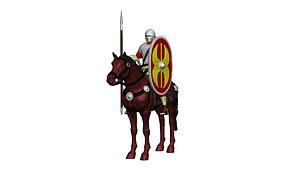 Roman cavalry 1 3D print model 3D model