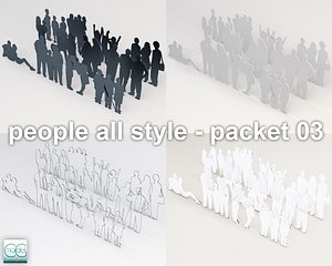 obj silhouette people