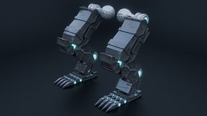 Mecha Limbs Rigged Robot Legs Game Ready