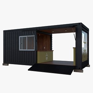 Sea Container Coffee Shop Wooden
