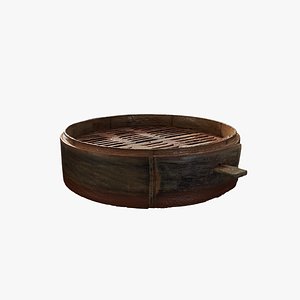 Anydrafts Bamboo steamer 03 3D model