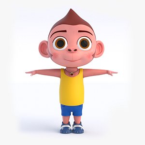 Cartoon Monkey Boy