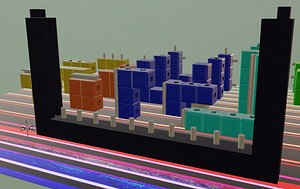 3D model tetris didactic