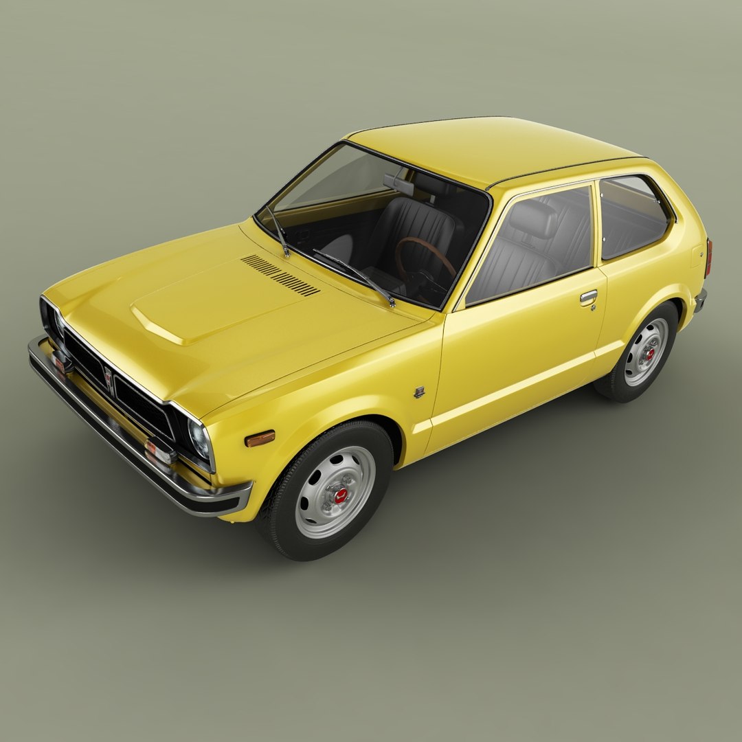 1972 Honda Civic 3d Turbosquid 1633458