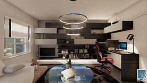 Living Room 001 3D model