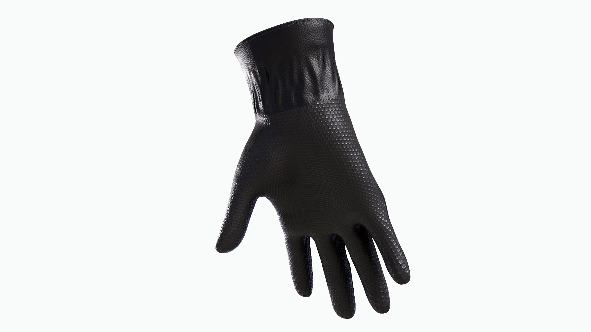 3D Model: Horse Racing Gloves Black #91423279