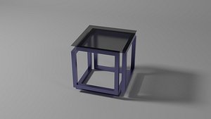 Table with glass model