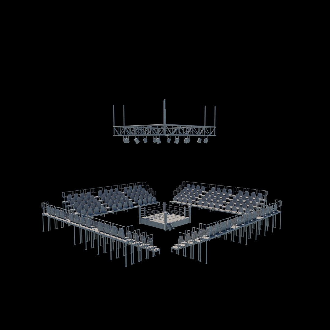 3D Boxing Area 3D Model Model - TurboSquid 2453461