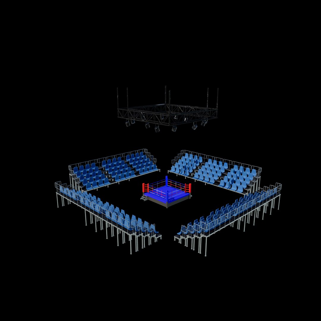 3D Boxing Area 3D Model Model - TurboSquid 2453461