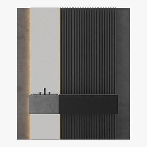 MODERN - Bathroom Black 3D model