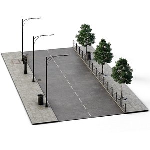 Street Set 24m x 14m model