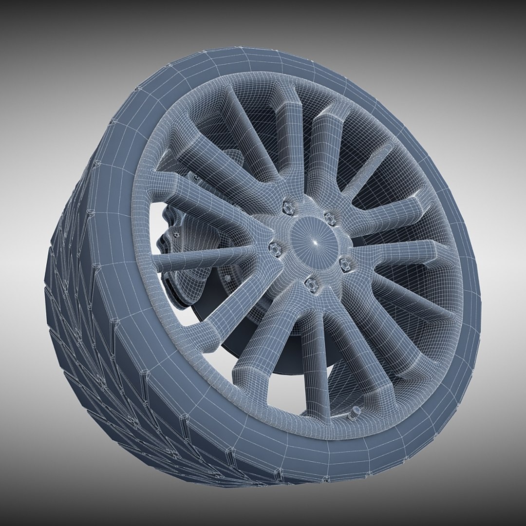 3d Range Rover Wheel Tire