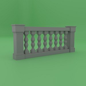 3D model balustrade