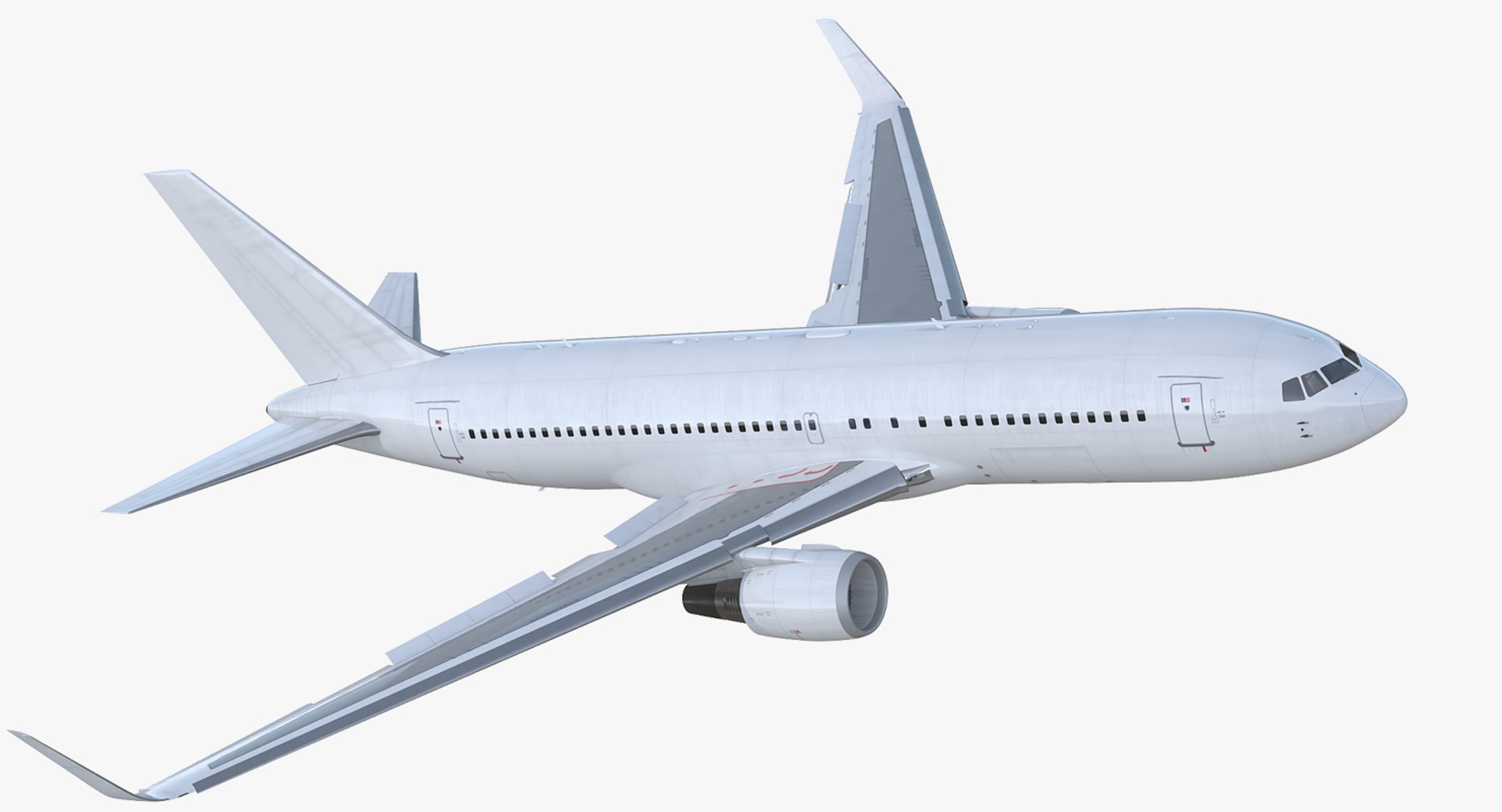 Boeing 767-200ER Generic Rigged 3D Model 3D model preview