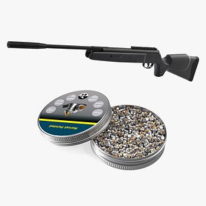 Air Rifle with Hornet Pointed Airgun Pellets Collection