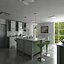 3d kitchen interior house model