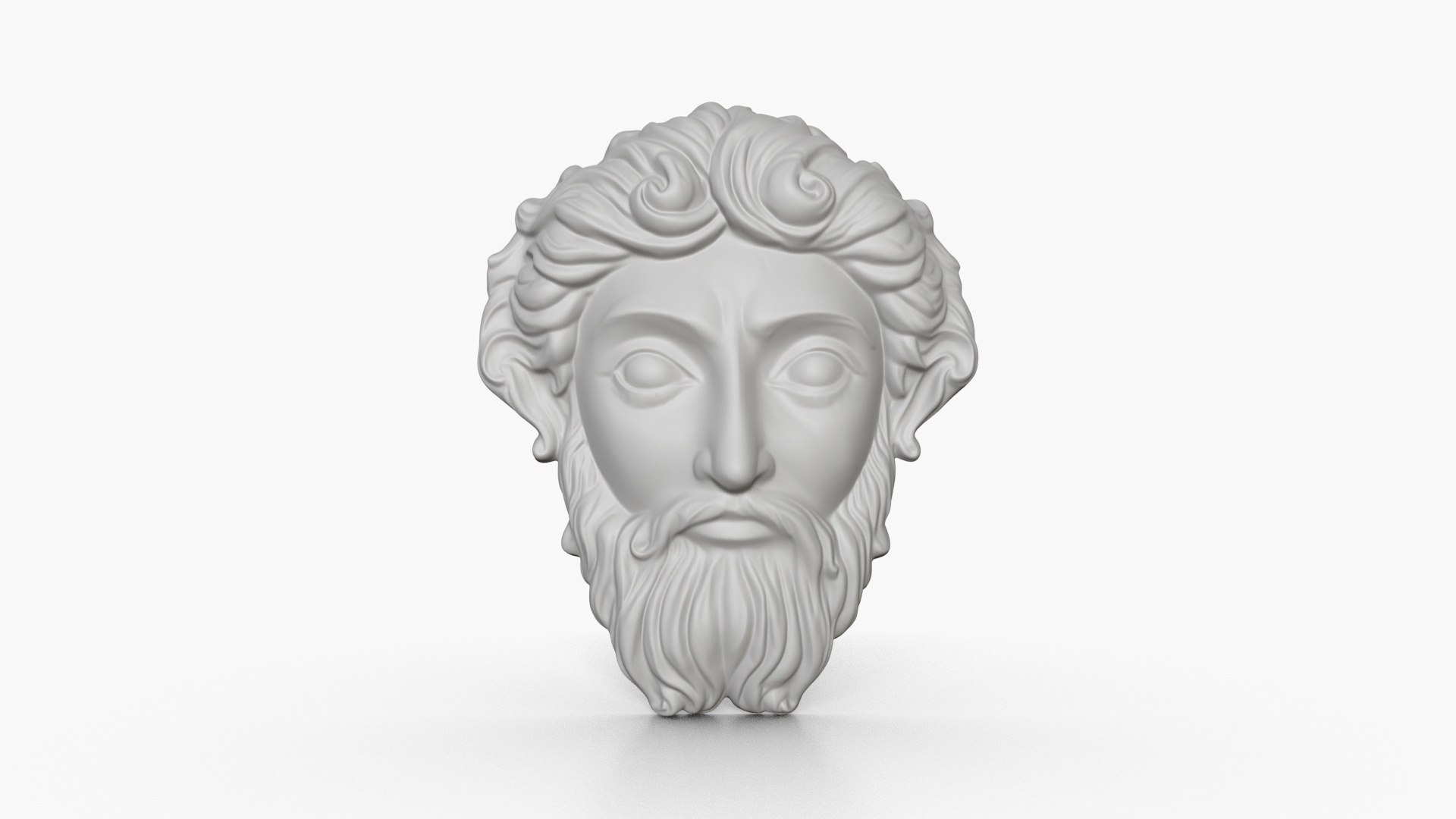 4 Greek God Face Reliefs Collection 1 Model - TurboSquid 2290214