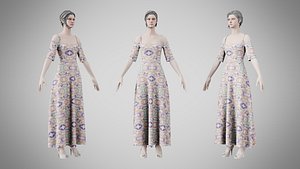 Dress 10 Gradient Wave Pattern