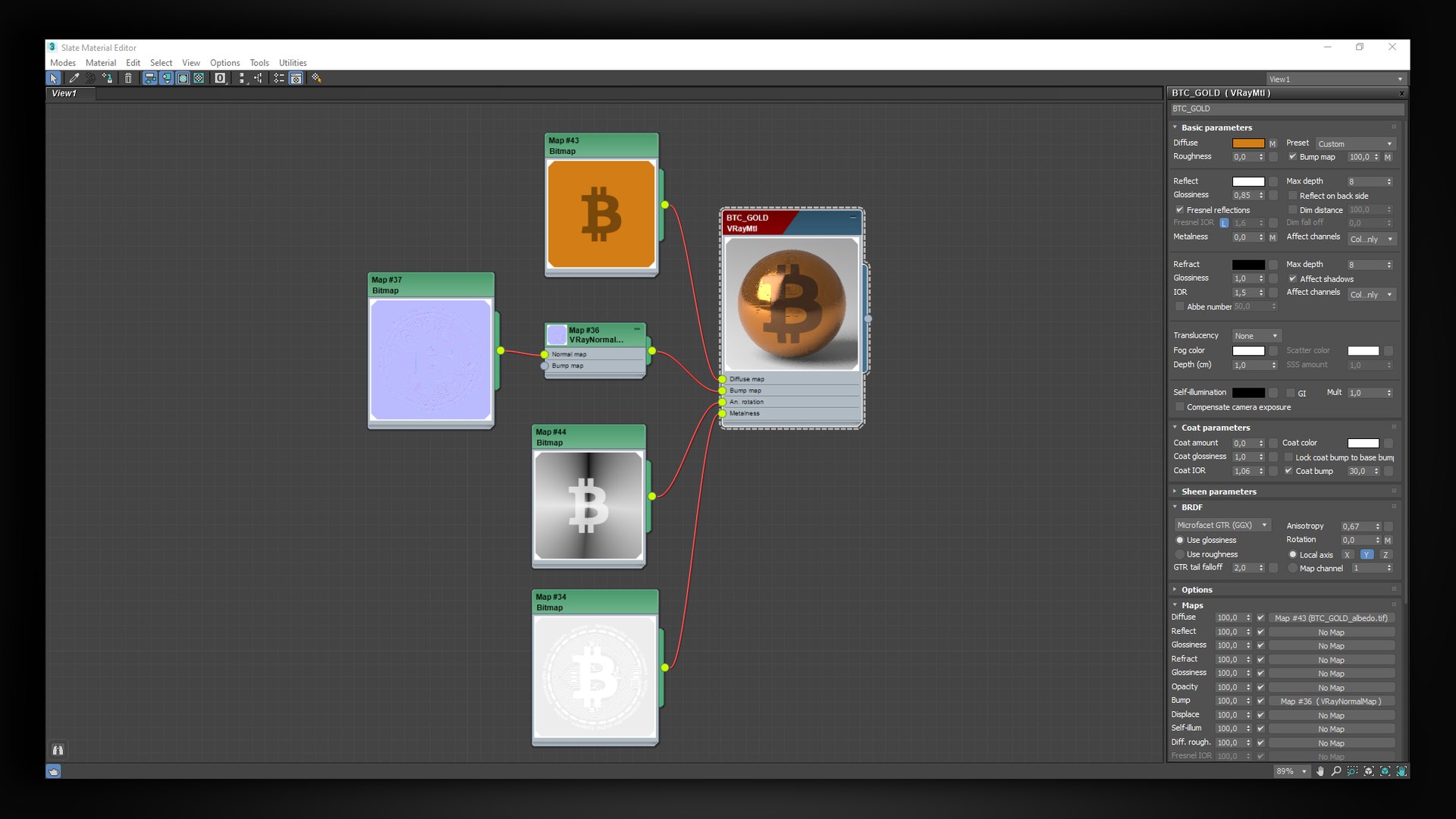 3D Bicoin Golden model - TurboSquid 1957454