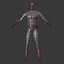Cartoon Super Hero - Ninja Character - Low Poly